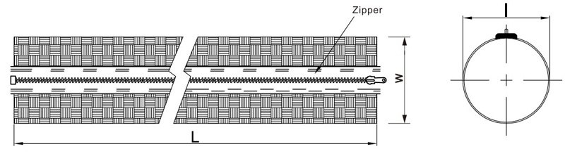 Zipper Multifilament Wrap